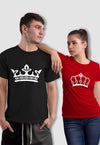 fanideaz Branded Cotton Matching Printed Couples Combo T-Shirt