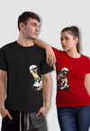 fanideaz Branded Cotton Matching Printed Couples Combo T-Shirt
