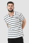 fanideaz Mens Cotton Half Sleeve Branded Polo Grey T Shirt with Collar