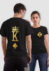 fanideaz Branded Cotton Matching Printed Couples Combo T-Shirt