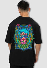 Load image into Gallery viewer, fanideaz Mens Half Sleeve Oversized Mandala Art Printed Cotton Tshirt