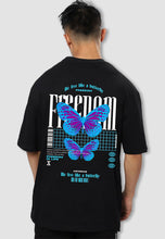 Load image into Gallery viewer, fanideaz Mens Half Sleeve Oversized Butterfly Printed Cotton Tshirt