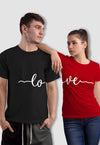 fanideaz Branded Cotton Matching Printed Couples Combo T-Shirt