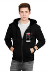 fanideaz Mens Cotton Graphic Tanjiro Kamado Printed Zip Hooded Sweatshrits for Men