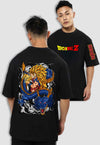fanideaz Mens Half Sleeve Oversized Anime Dragon Ball Z Printed Cotton Tshirt