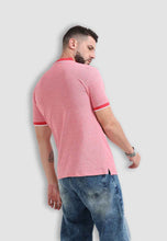 Load image into Gallery viewer, fanideaz Mens Half Sleeve Cotton Bird Eye Textured Branded Polo T-Shirt for Mens
