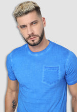Load image into Gallery viewer, fanideaz Cotton Round Neck Washed Half Sleeve T Shirt for Men with Pocket