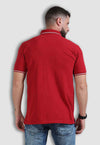 fanideaz Mens Half Sleeve Cotton Cut and Sew Branded Polo T-Shirt for Mens