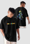 fanideaz Mens Half Sleeve Oversized Valentino Rossi Printed Cotton Tshirt
