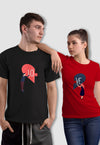 fanideaz Branded Cotton Matching Printed Couples Combo T-Shirt