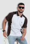fanideaz Mens Half Sleeve Cotton Cut and Sew Branded Polo T-Shirt for Mens