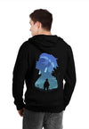 fanideaz Mens Cotton Graphic Tanjiro Kamado Printed Zip Hooded Sweatshrits for Men