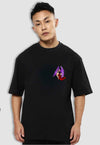 fanideaz Mens Half Sleeve Oversized Anime Printed Cotton Tshirt