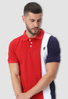 fanideaz Mens Cotton Half Sleeve Striped Polo T Shirt with Collar