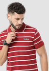 fanideaz Mens Cotton Half Sleeve Branded Polo T Shirt with Collar