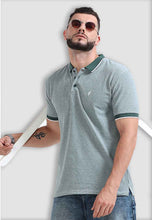 Load image into Gallery viewer, fanideaz Mens Half Sleeve Cotton Bird Eye Textured Branded Polo T-Shirt for Mens
