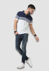 fanideaz Branded Mens Half Sleeve Cotton Striped Polo T-shirt for Mens