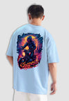 fanideaz Mens Half Sleeve Oversized RIDE OR DIE Printed Cotton Tshirt