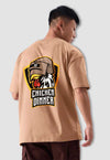 fanideaz Mens Half Sleeve Oversized PUBG Printed Cotton Tshirt