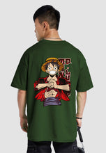 Load image into Gallery viewer, fanideaz Mens Half Sleeve Oversized Onepiece Printed Cotton Tshirt
