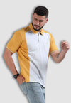 fanideaz Mens Half Sleeve Cotton Cut and Sew Branded Polo T-Shirt for Mens
