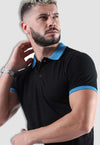 fanideaz Men's Blue Collar Premium Cotton Polo Tshirt