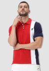 fanideaz Mens Cotton Half Sleeve Striped Combo 3Polo Navy T Shirt with Collar