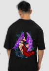 fanideaz Mens Half Sleeve Oversized Anime Printed Cotton Tshirt