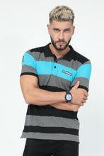 Load image into Gallery viewer, Fanideaz Men’s Half Sleeve Striped combo 2 Polo T Shirt
