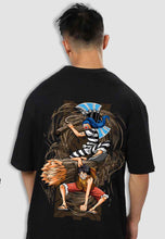 Load image into Gallery viewer, fanideaz Mens Half Sleeve Oversized Anime Printed Cotton Tshirt
