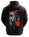 fanideaz Mens Cotton GraphicChainsaw Man Printed Hooded Sweatshrits for Men