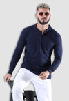 fanideaz Men’s Cotton Full Sleeve Henley T Shirts for Men