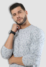 Load image into Gallery viewer, fanideaz Surfer Printed Men&#39;s Cotton Full Sleeve T-Shirt with Distorted Neck