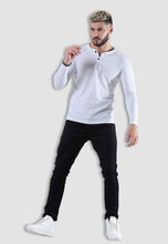 Load image into Gallery viewer, fanideaz Men’s Cotton Full Sleeve Henley  Lite Grey T Shirts for Men
