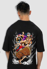 Load image into Gallery viewer, fanideaz Mens Half Sleeve Oversized Anime Printed Cotton Tshirt
