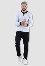 Load image into Gallery viewer, fanideaz Men’s Cotton Full Sleeve Henley Kinda White T Shirts for Men
