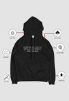 fanideaz Mens Cotton Embroidery  Hooded Sweatshrits for Men