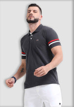 Load image into Gallery viewer, fanideaz Branded Mens Half Sleeve Cotton Striped Polo T-Shirt for Mens
