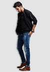 fanideaz Mens Cotton Bomber Jacket With Full Sleeve Side Pockets