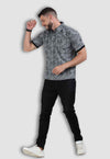 fanideaz Mens Half Sleeve Cotton Floral Printed Branded Polo T-Shirt for Mens