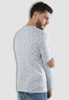 fanideaz Surfer Printed Men's Cotton Full Sleeve T-Shirt with Distorted Neck