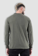 Load image into Gallery viewer, fanideaz Men’s Cotton Full Sleeve Henley Classic Olive T Shirts for Men
