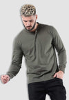 fanideaz Men’s Cotton Full Sleeve Henley T Shirts for Men