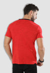 fanideaz Men’s Cotton Half Sleeve Classic Red V Neck T Shirt