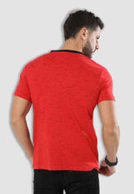 Load image into Gallery viewer, fanideaz Men’s Cotton Half Sleeve Classic Red V Neck T Shirt
