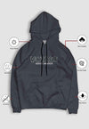 fanideaz Mens Cotton Embroidery  Hooded Sweatshrits for Men