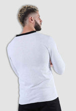 Load image into Gallery viewer, fanideaz Men’s Cotton Full Sleeve Henley Kinda White T Shirts for Men
