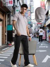 Load image into Gallery viewer, fanideaz Mens Jacquard Tshirt and Modern Zipper Polo  T-Shirts for Men
