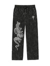 fanideaz Mens  Acidwash Cotton Baggy Trackpant for Men