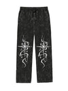 fanideaz Mens  Acidwash Cotton Baggy Trackpant for Men